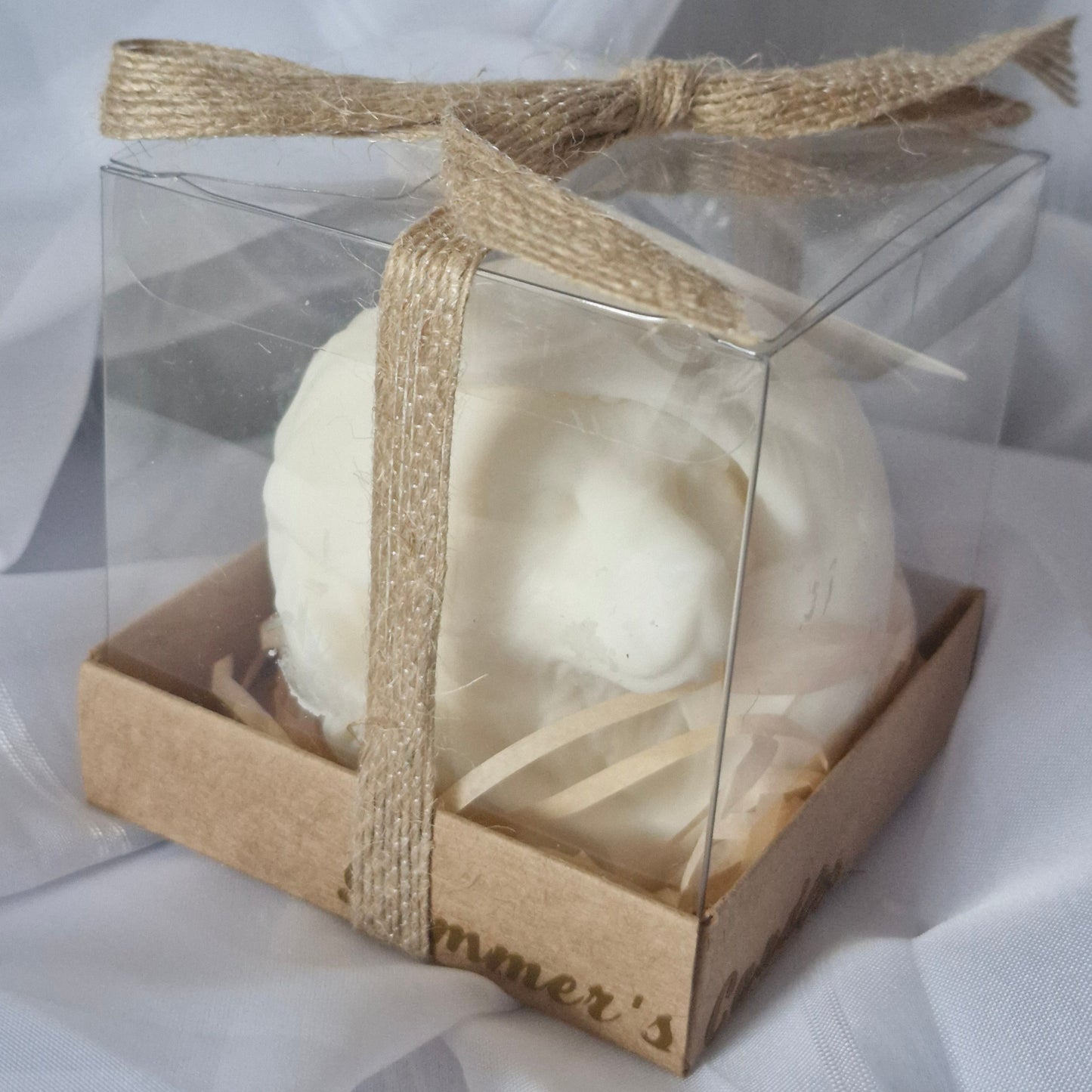 Stilvolle Hundekerze in 3D-Optik