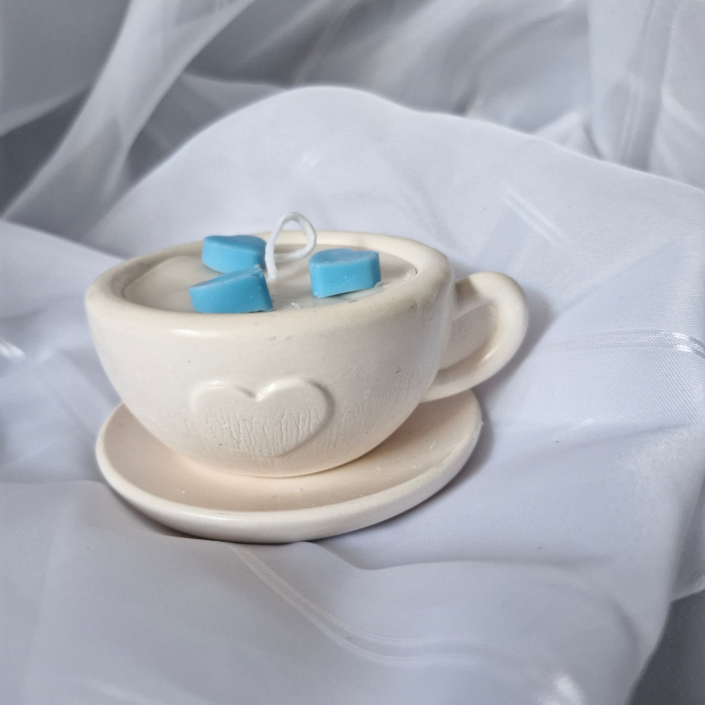 Kleine Lichtskulptur in handgegossener Form