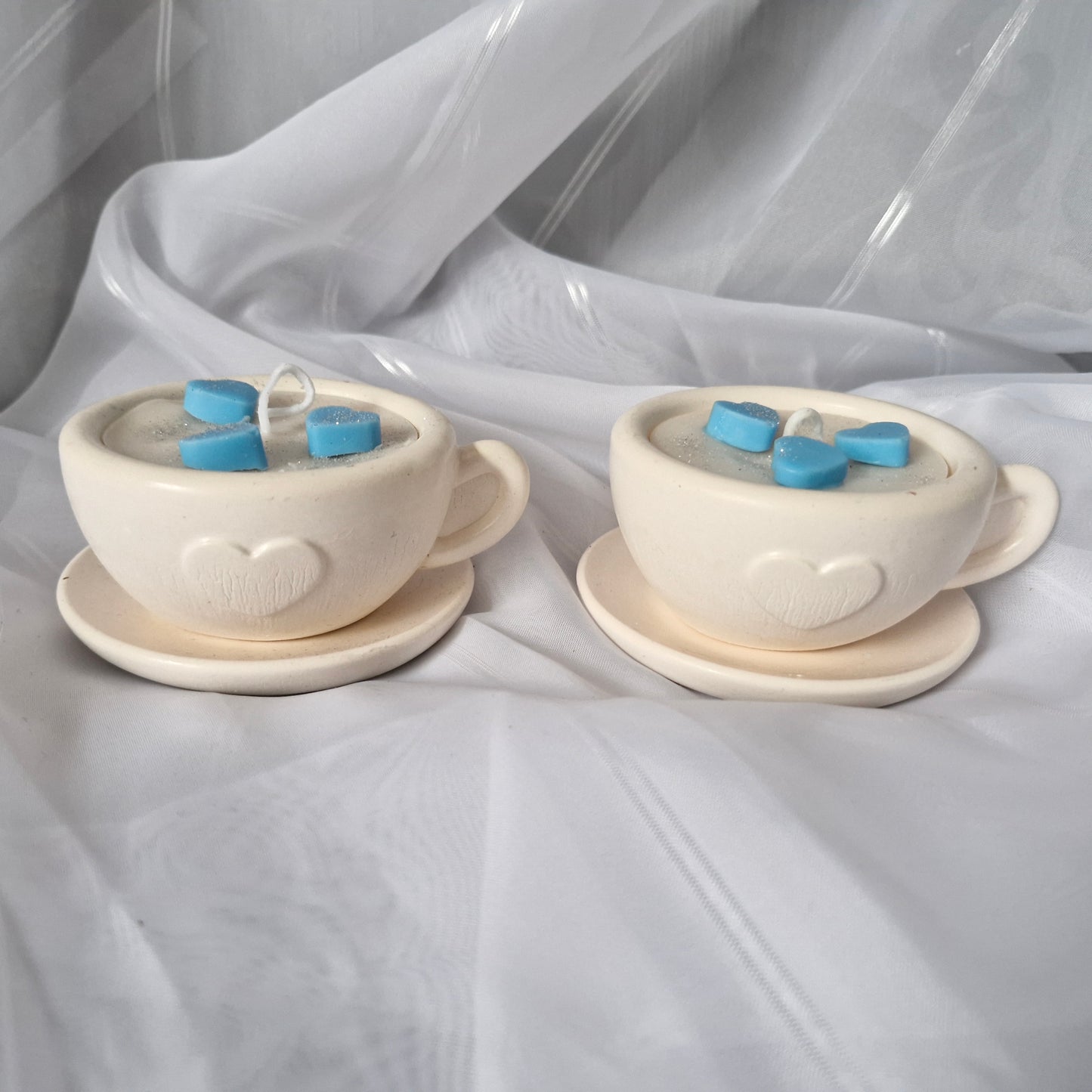 Kleine Lichtskulptur in handgegossener Form