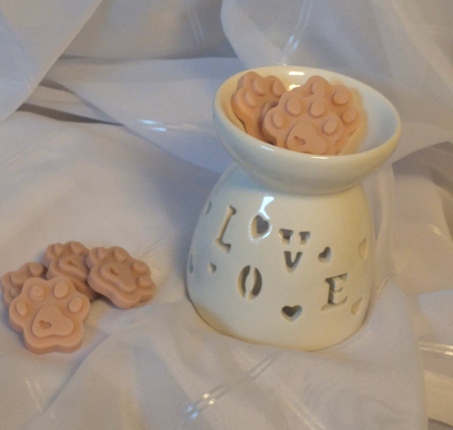 Wachsschmelzer Keramik "Love" "Herz" "Mond"