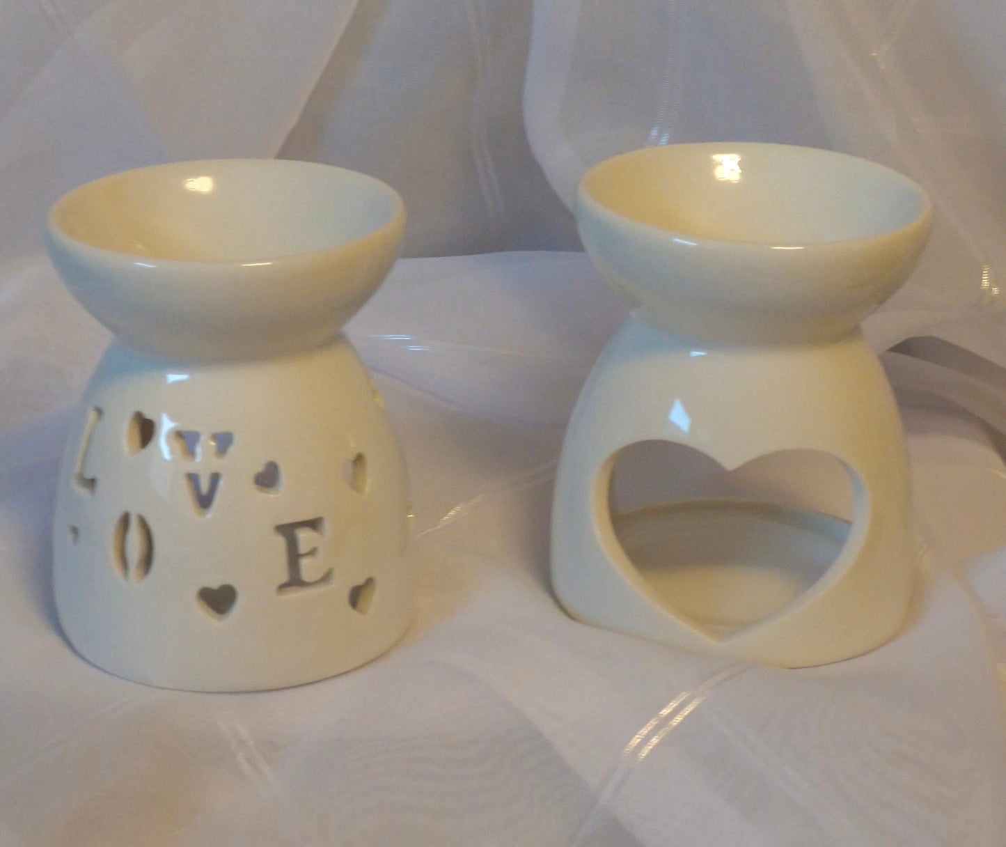 Wachsschmelzer Keramik "Love" "Herz" "Mond"